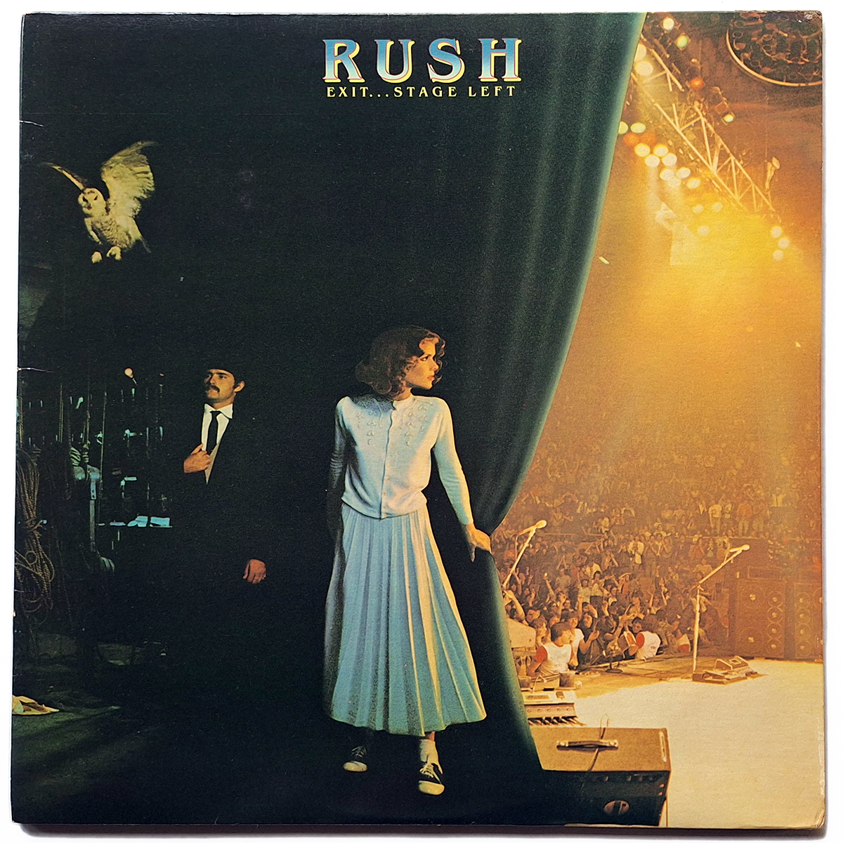 RUSH. EXIT...STAGE LEFT