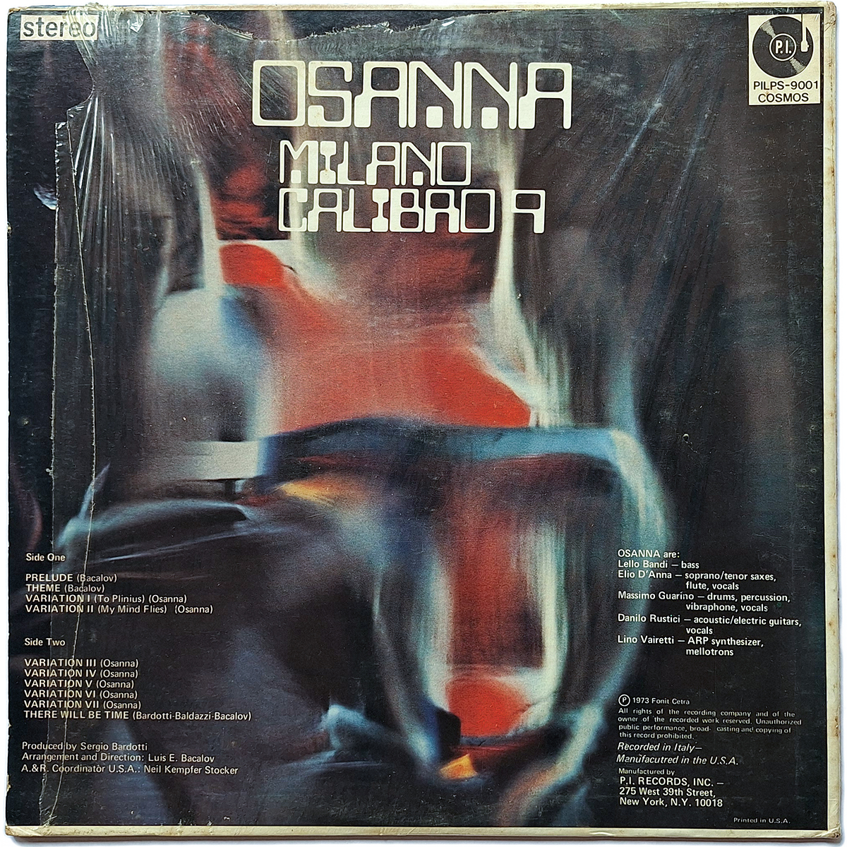 OSANNA. MILANO CALIBRO 9 - Imagen 2