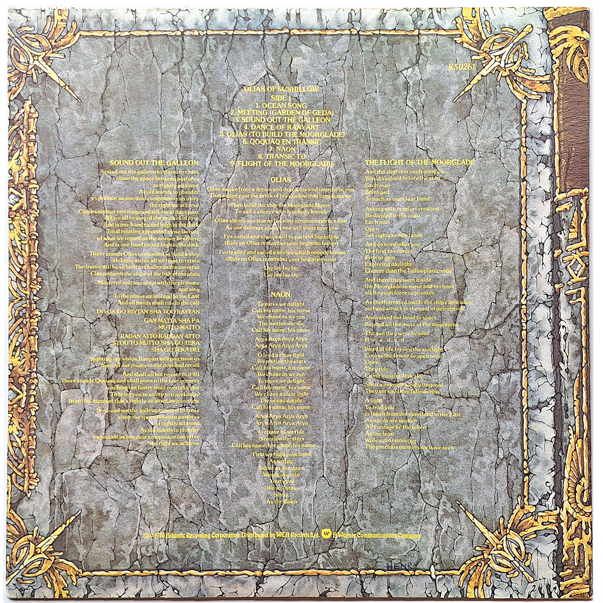 JON ANDERSON. OLIAS OF SUNHILLOW - Imagen 6