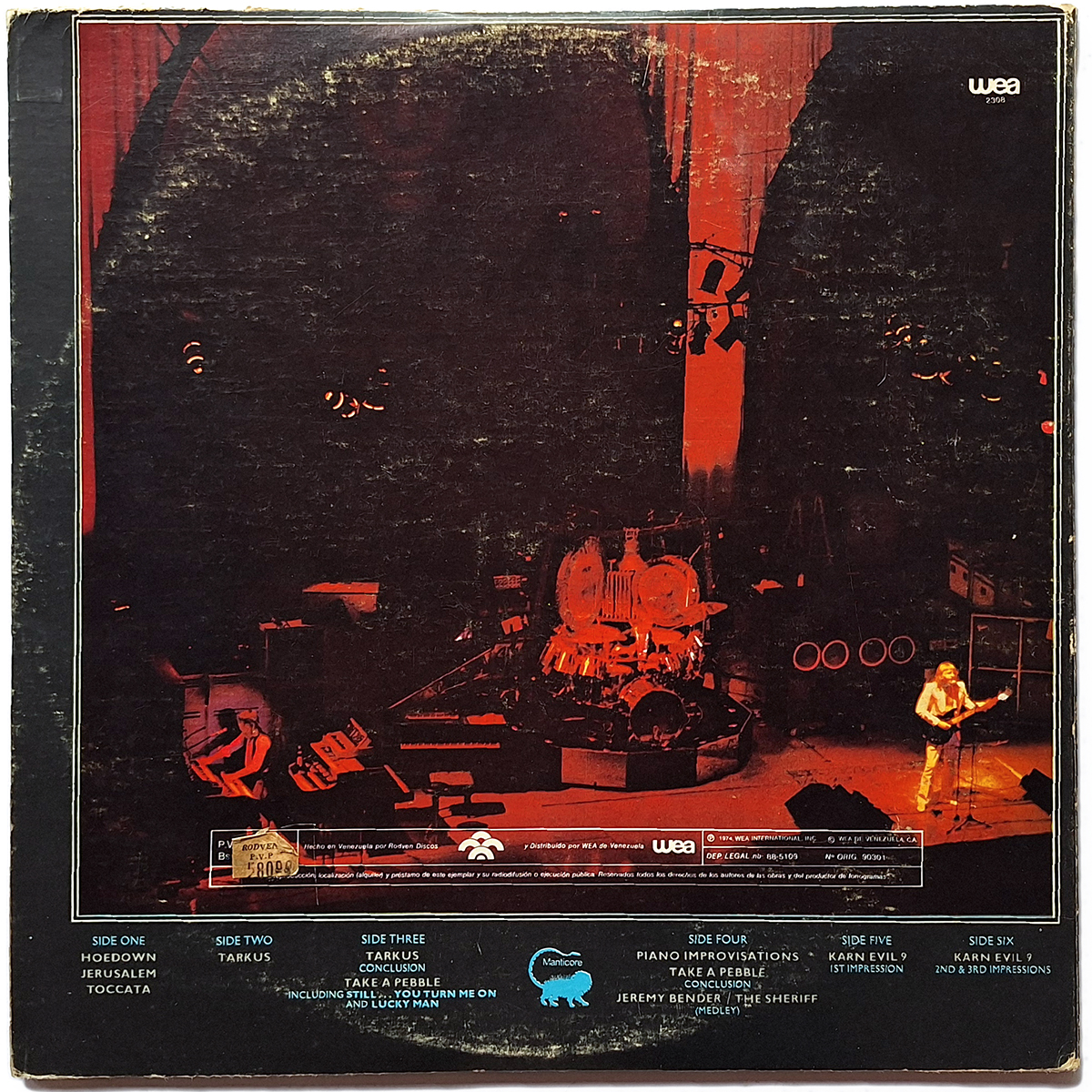 EMERSON, LAKE & PALMER. WELCOME BACK MY FRIENDS TO THE SHOW THAT NEVER ENDS - LADIES AND GENTLEMEN - Imagen 4