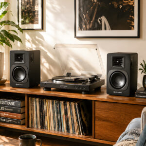 COMBO AUDIO TECHNICA TOCADISCO AT-LP60XBT + PARLANTES AT-SP3X
