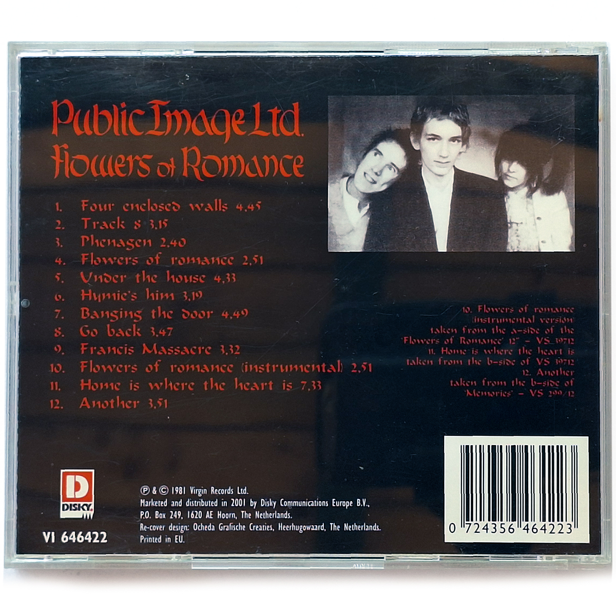 PUBLIC IMAGE LTD. FLOWERS OF ROMANCE - Imagen 2