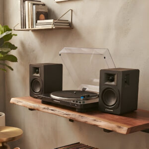 COMBO AUDIO TECHNICA TOCADISCO AT-LP70X-BG + PARLANTES AT-SP3X